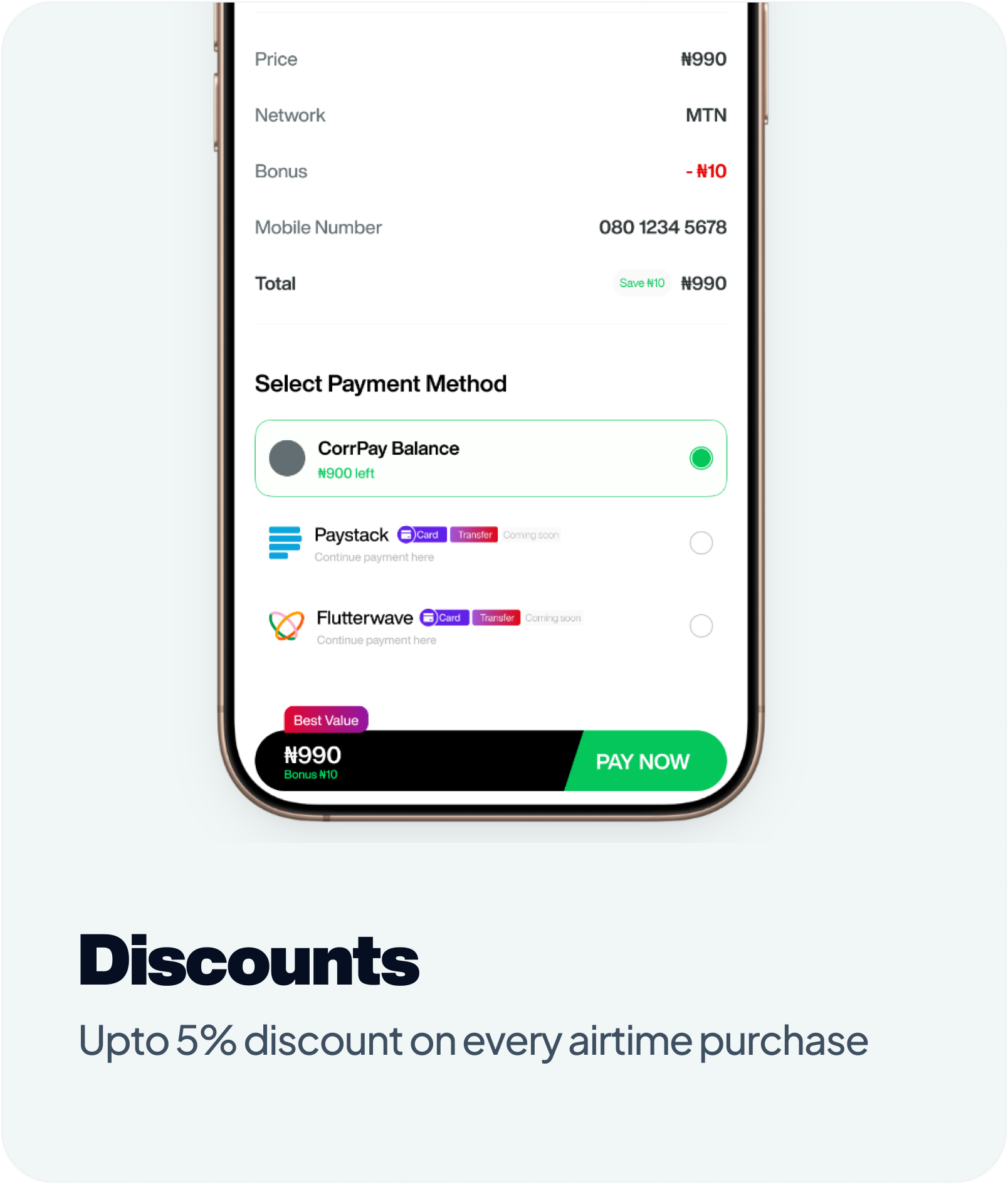 Discounts UI